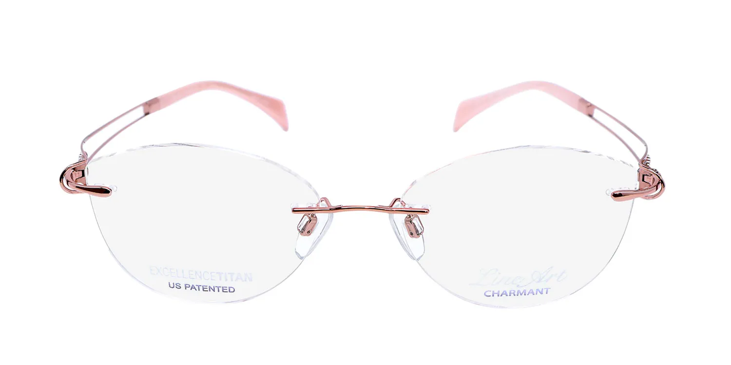 Charmant 2162 rg Eyeglasses Rose Gold 51mm Women 3