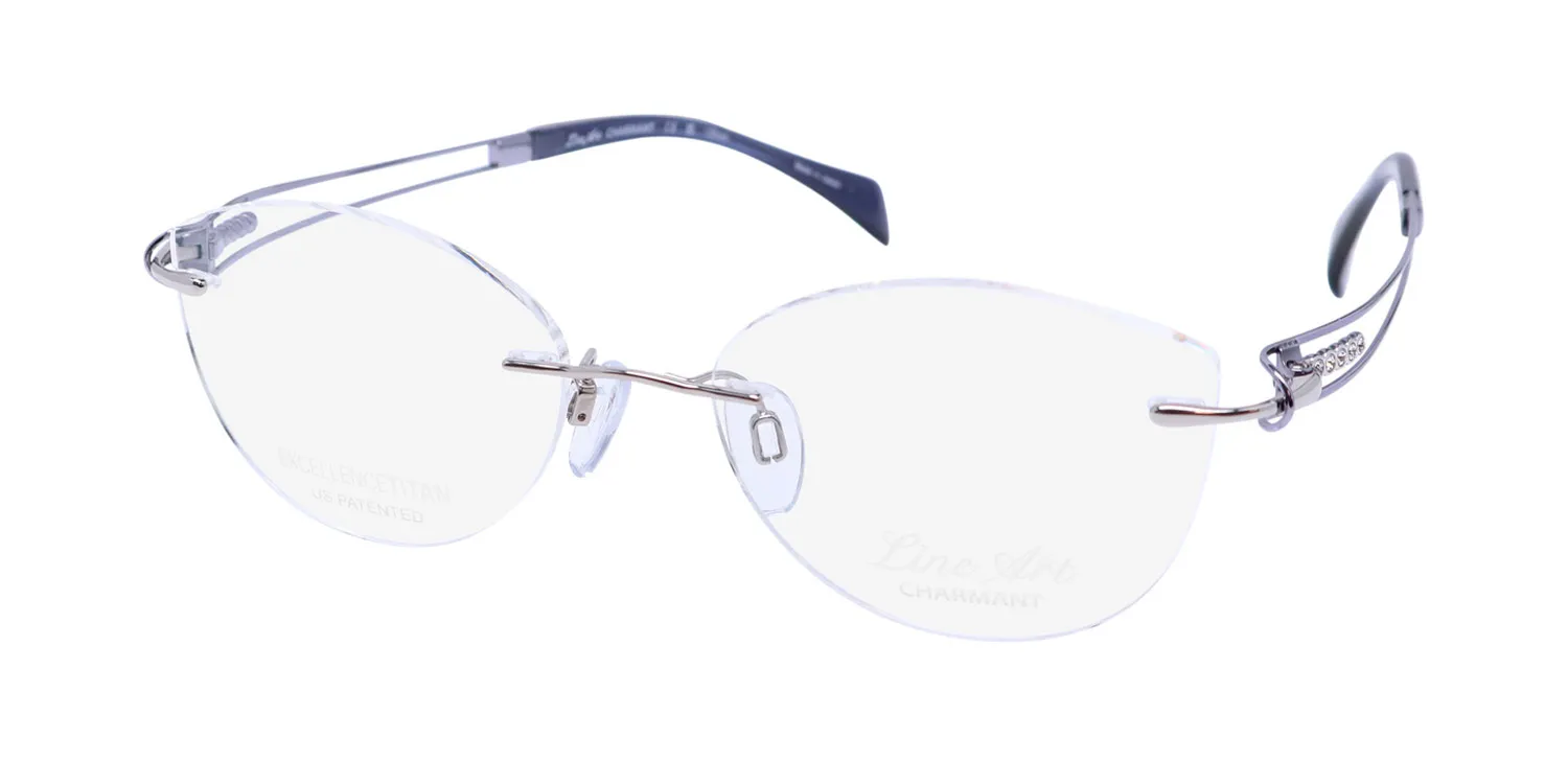 Charmant 2162 si Eyeglasses Silver 51mm Women