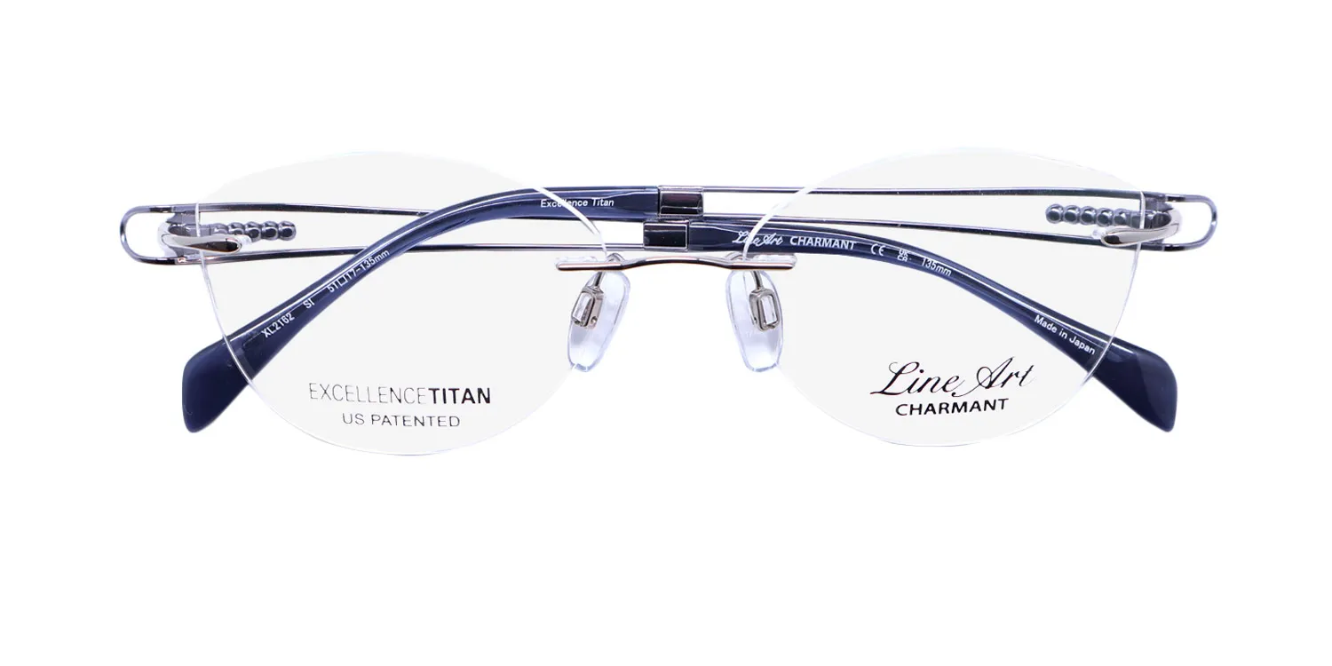 Charmant 2162 si Eyeglasses Silver 51mm Women 2