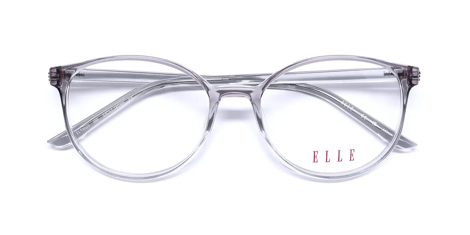 ELLE 13523 gr Eyeglasses Grey Crystal 52mm 2