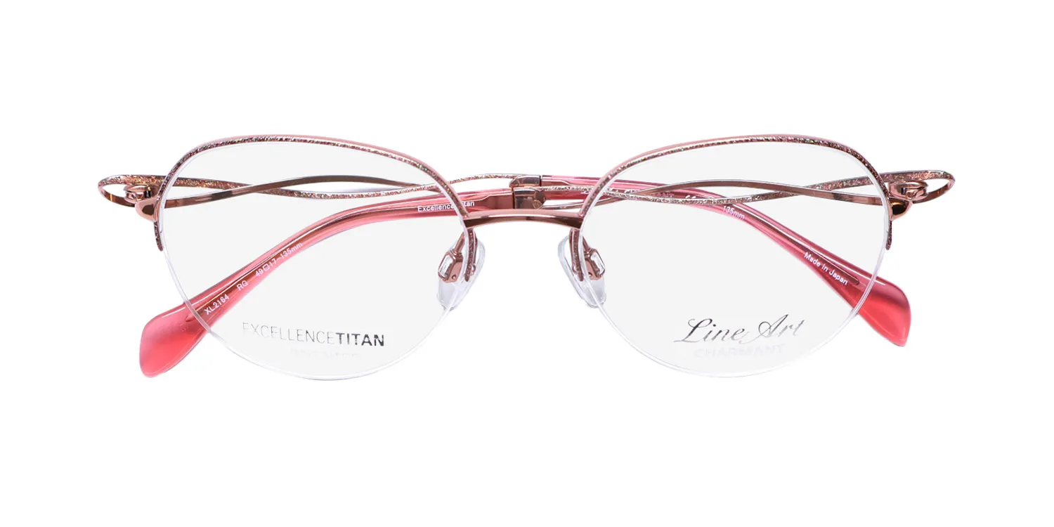 Charmant 2164 rg Eyeglasses Rose Gold 49mm Women 2