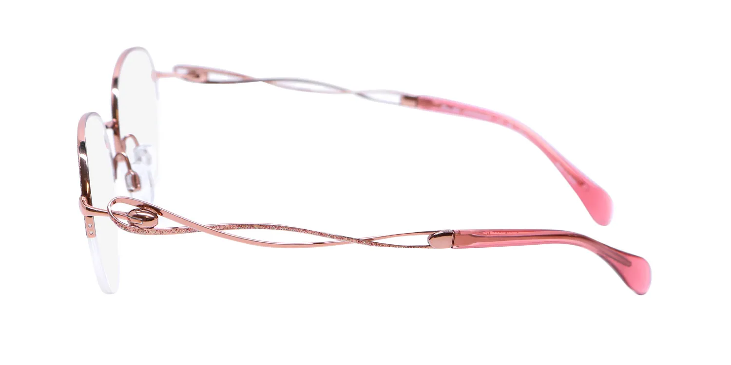 Charmant 2164 rg Eyeglasses Rose Gold 49mm Women 4