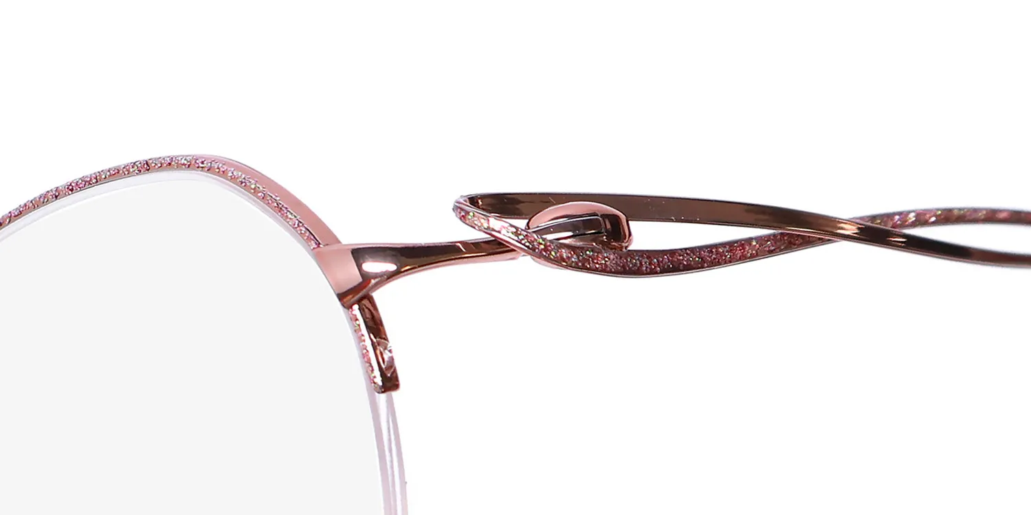 Charmant 2164 rg Eyeglasses Rose Gold 49mm Women 6