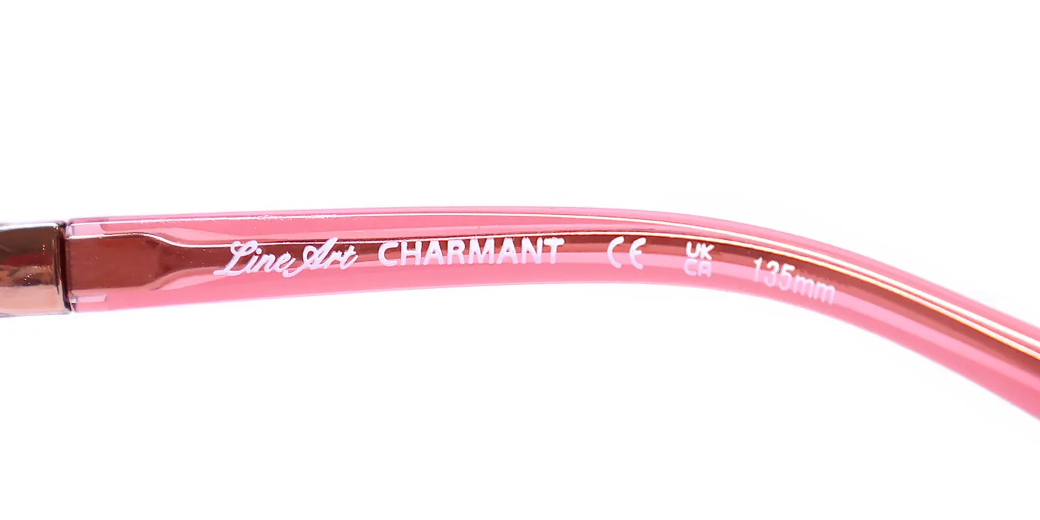 Charmant 2164 rg Eyeglasses Rose Gold 49mm Women 7
