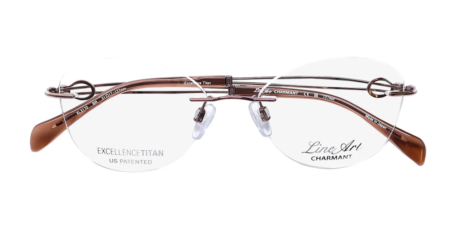 Charmant 2170 br Eyeglasses Brown 51mm Women 2