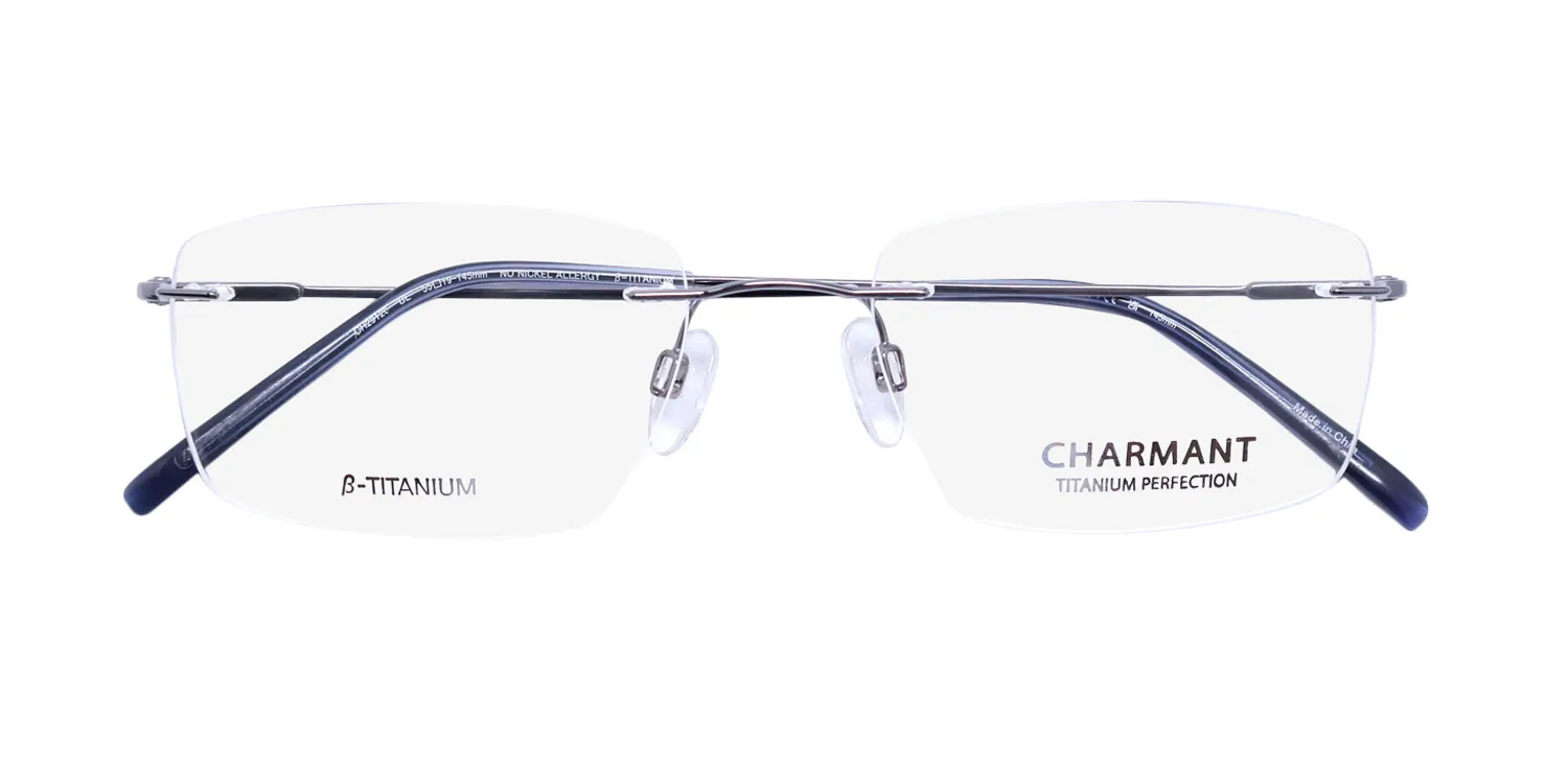 Charmant 29126 bl Eyeglasses Blue 55mm 2