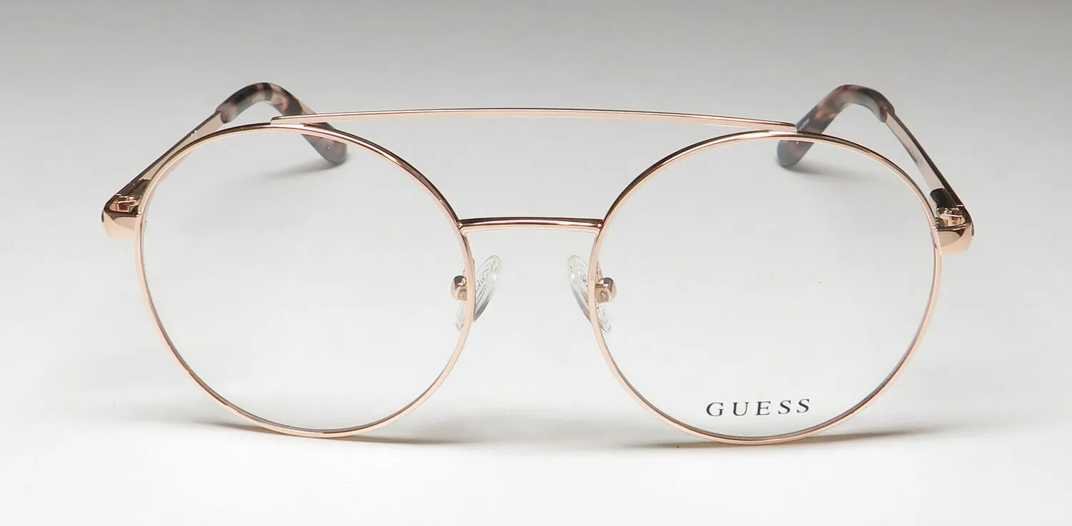 Guess 2714 028 Eyeglasses Shiny Rose Gold 52mm Unisex 3