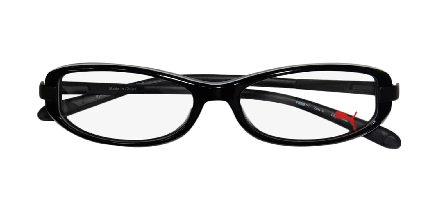 Puma 15365 Zetta Ii bk Eyeglasses Black 52mm Unisex 2