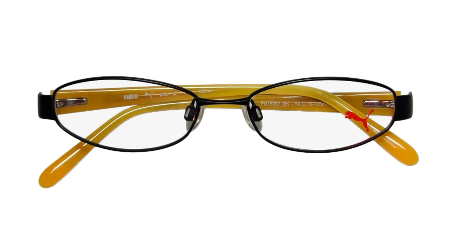 Puma 15357 Pico bk Eyeglasses Black 50mm Unisex 2