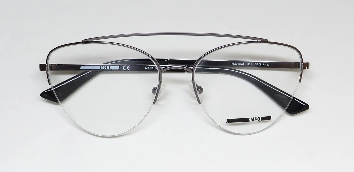 Alexander McQueen Mq0165o 001 Eyeglasses Ruthenium 55mm 2