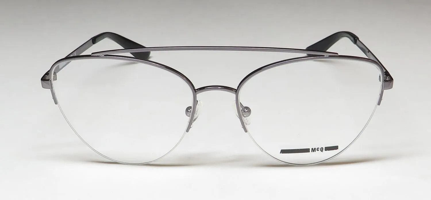 Alexander McQueen Mq0165o 001 Eyeglasses Ruthenium 55mm 3