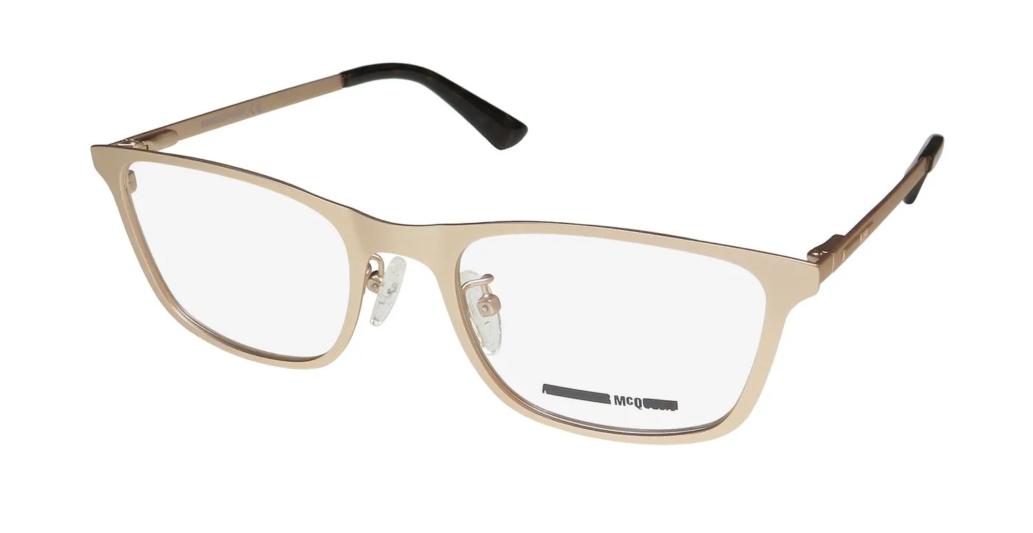 Alexander McQueen Mq0243op 002 Eyeglasses Gold 51mm
