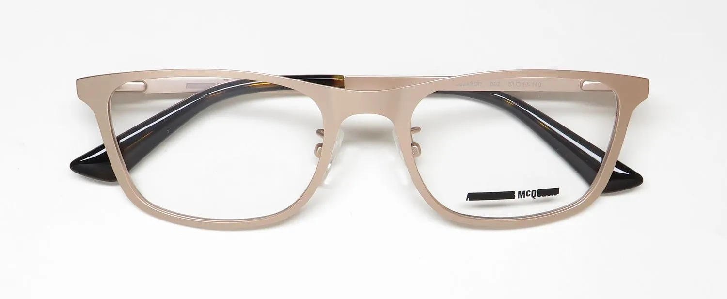 Alexander McQueen Mq0243op 002 Eyeglasses Gold 51mm 2