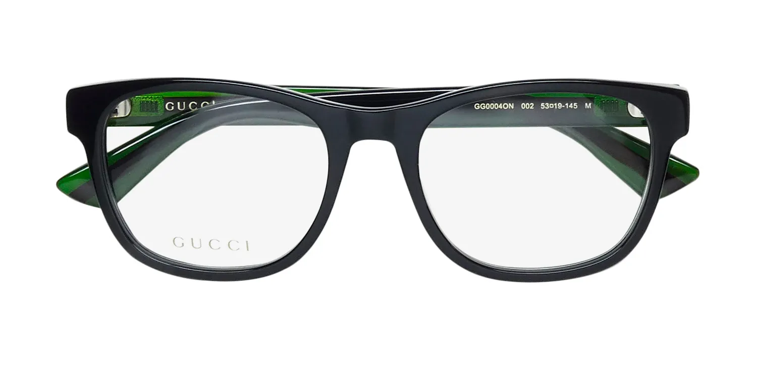 Gucci Gg0004on 002 Eyeglasses Black 53mm Unisex 2