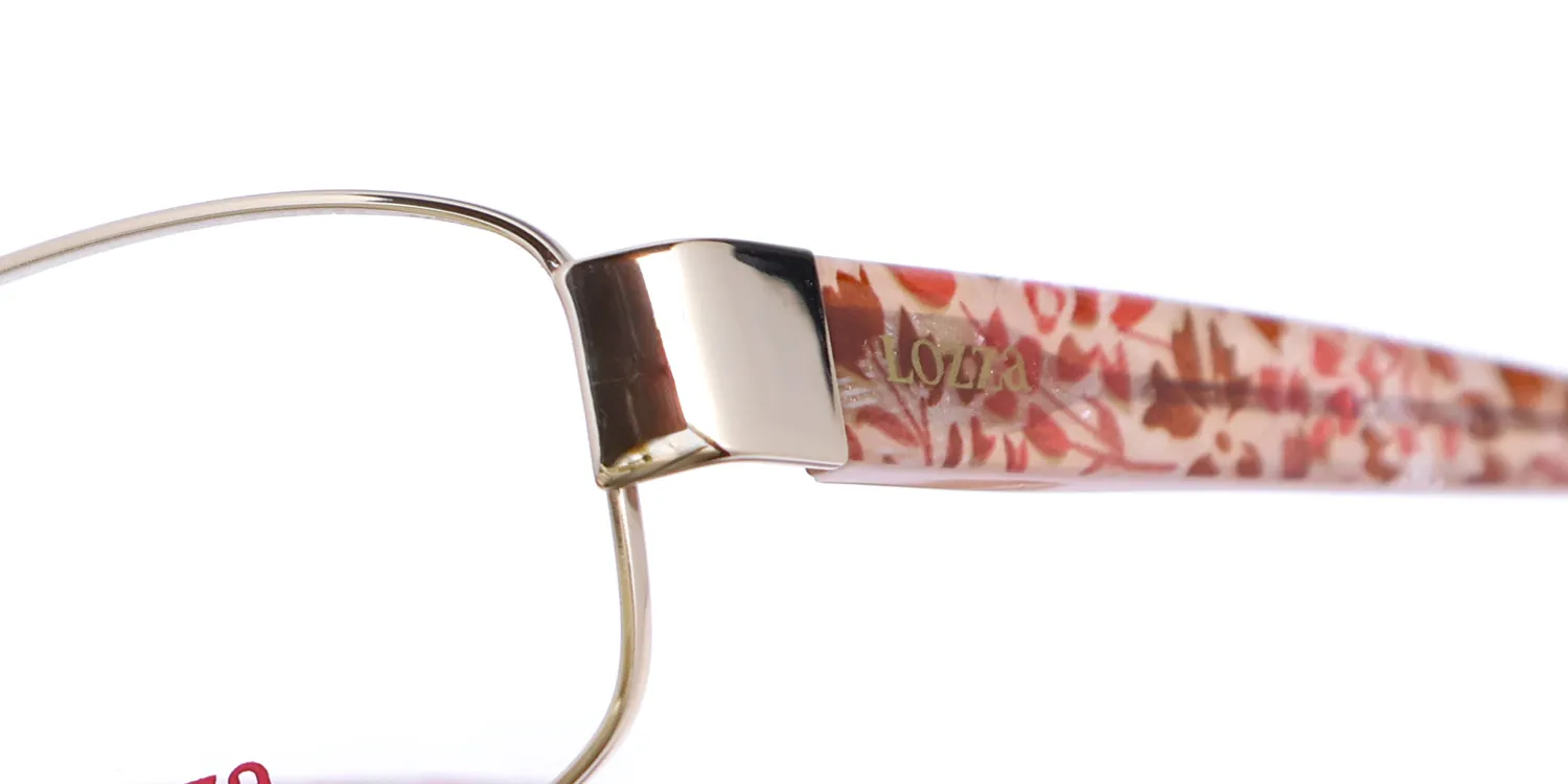 Lozza Vl2123 0300 Eyeglasses Gold 52mm 6