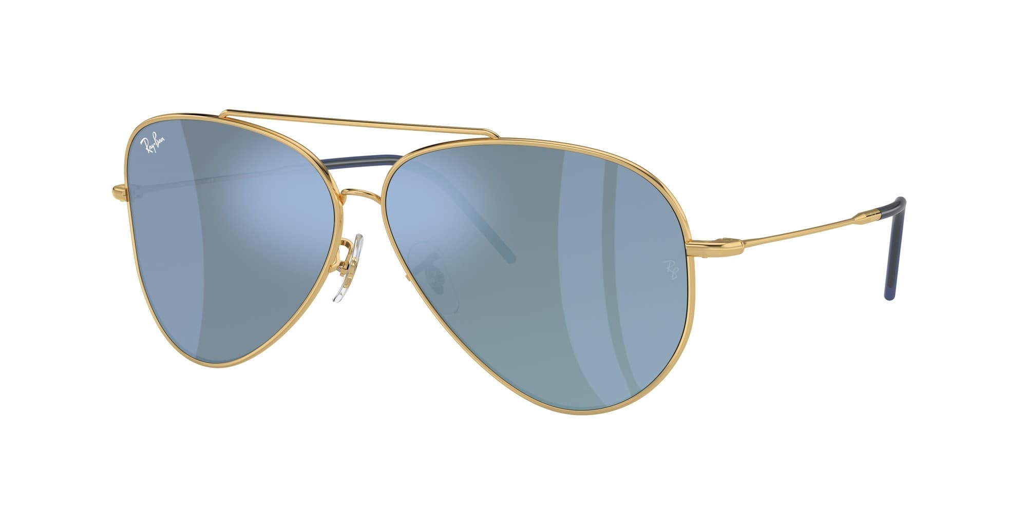 Ray-Ban RBR0101S AVIATOR REVERSE 001GA Sunglasses Gold 59mm Men