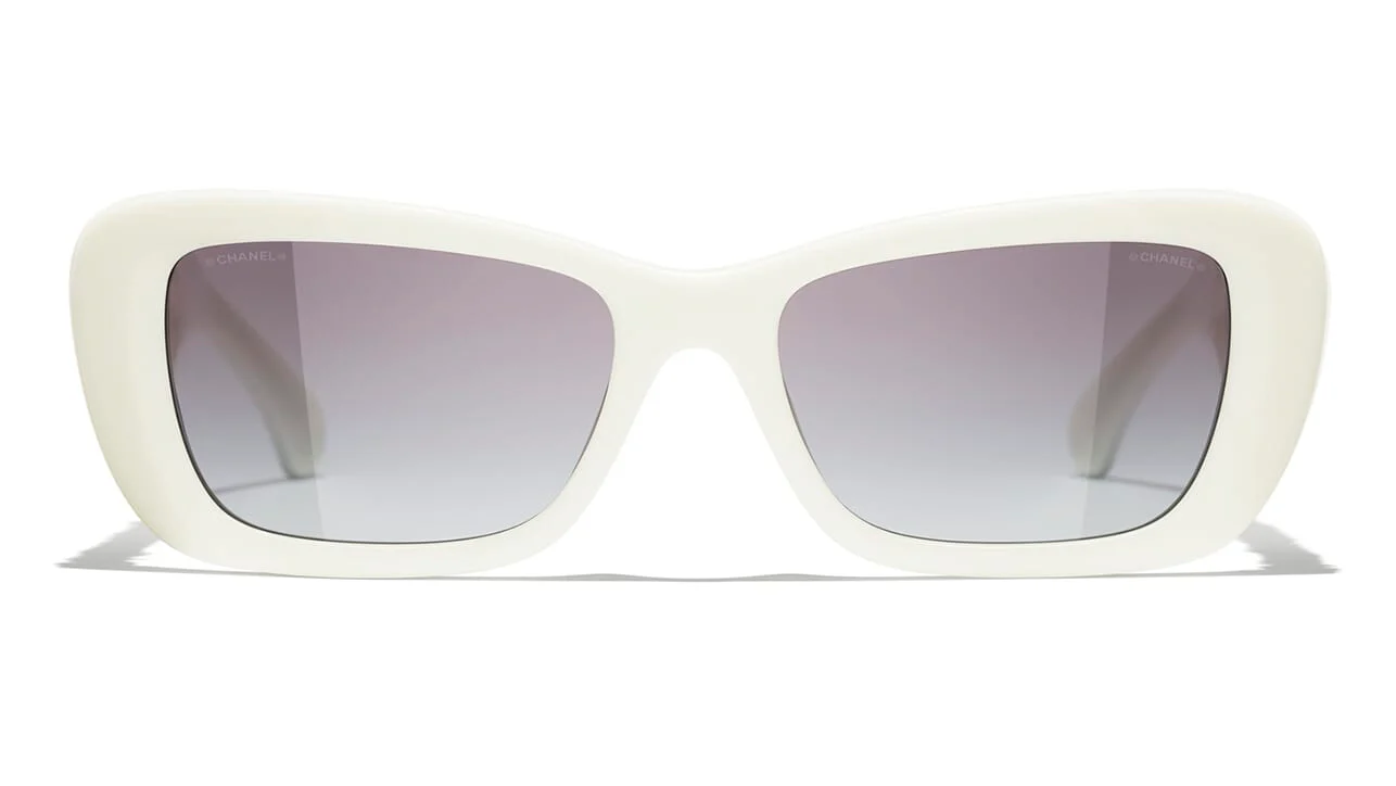 Chanel 5514-A c.1255/S6 Sunglasses White 140mm Unisex 2