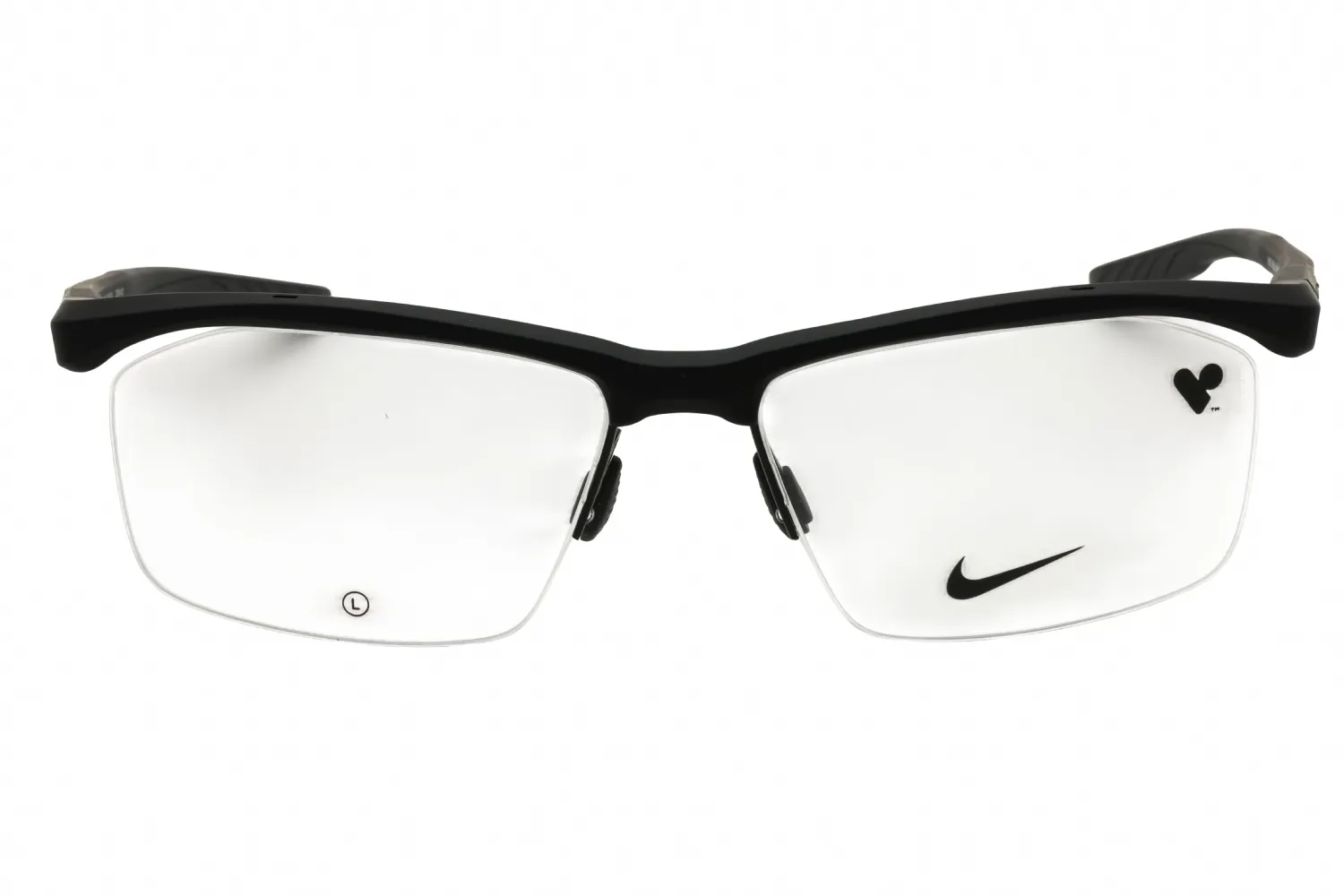 Nike NIKE 7402N 001 Eyeglasses Matte Black 56mm Men 2
