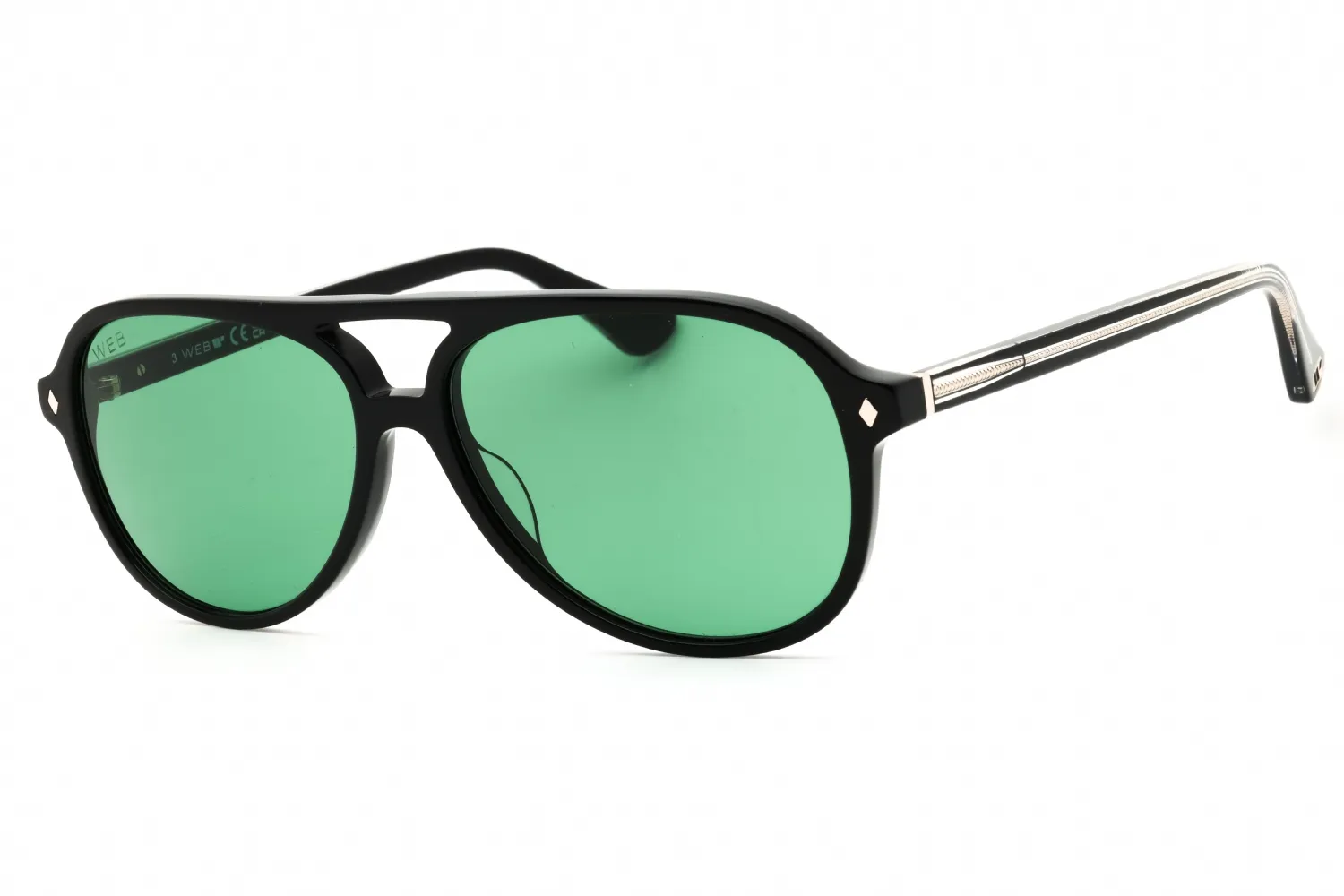 Web WE0368 01N Sunglasses Shiny Black 59mm Men
