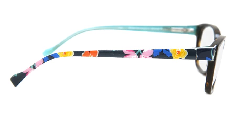 Vera Bradley Naomi SFN Eyeglasses Santiago Floral Navy 49mm Kids 3