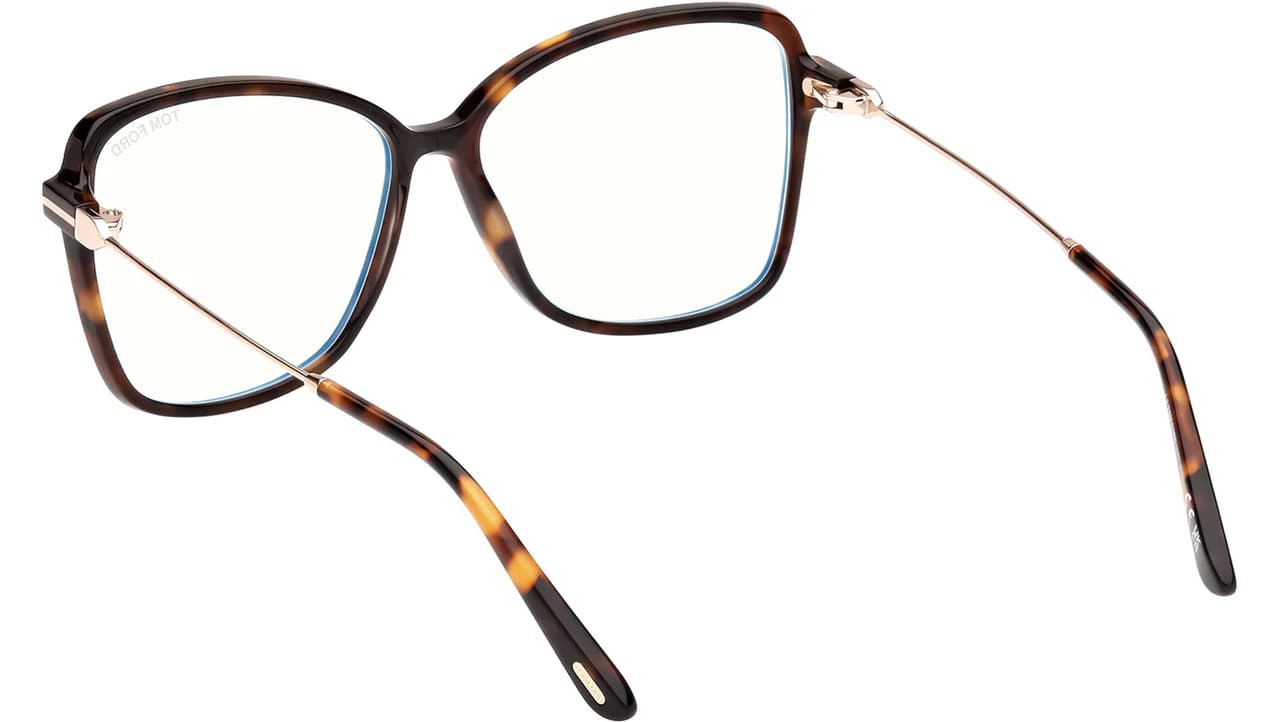 Tom Ford FT5953B 052 Eyeglasses Dark Havana 55mm Women 5