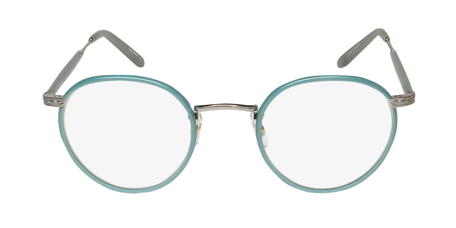 Garrett Leight Wilson Blue Light Technology spl-bs-sf Eyeglasses Sage Pearl 46mm 3