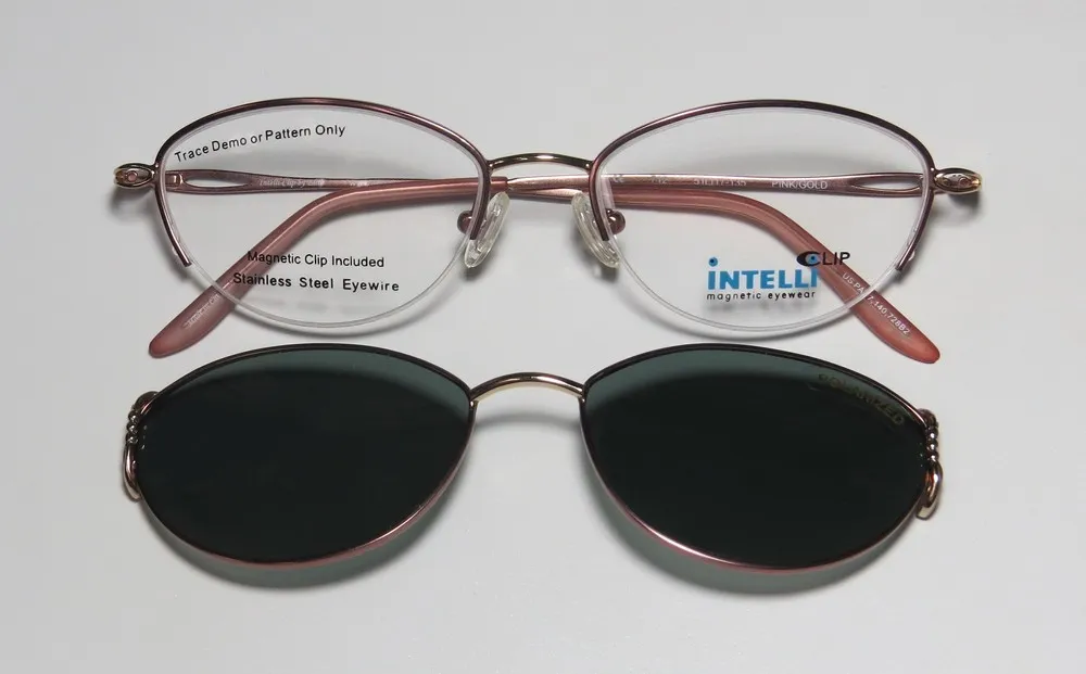 Elite Eyewear 712 pink / gold Eyeglasses Pink 51mm 3