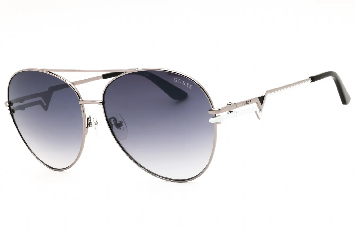 Guess GU7735 08B Sunglasses Shiny Gunmetal 64mm Women
