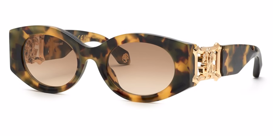 Roberto Cavalli SRC064 0AGG Sunglasses Vintage Tortoise 53mm Women