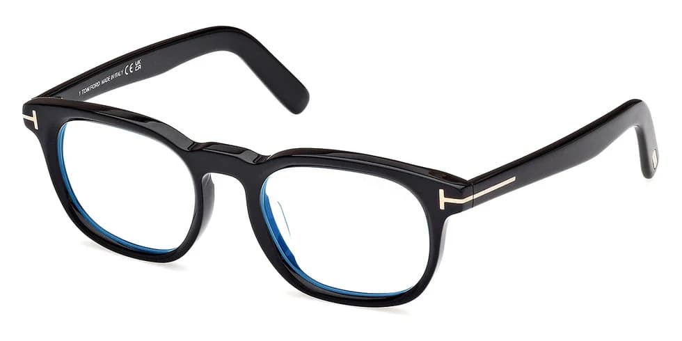 Tom Ford FT5930DB 063 Eyeglasses Black Horn 52mm Men