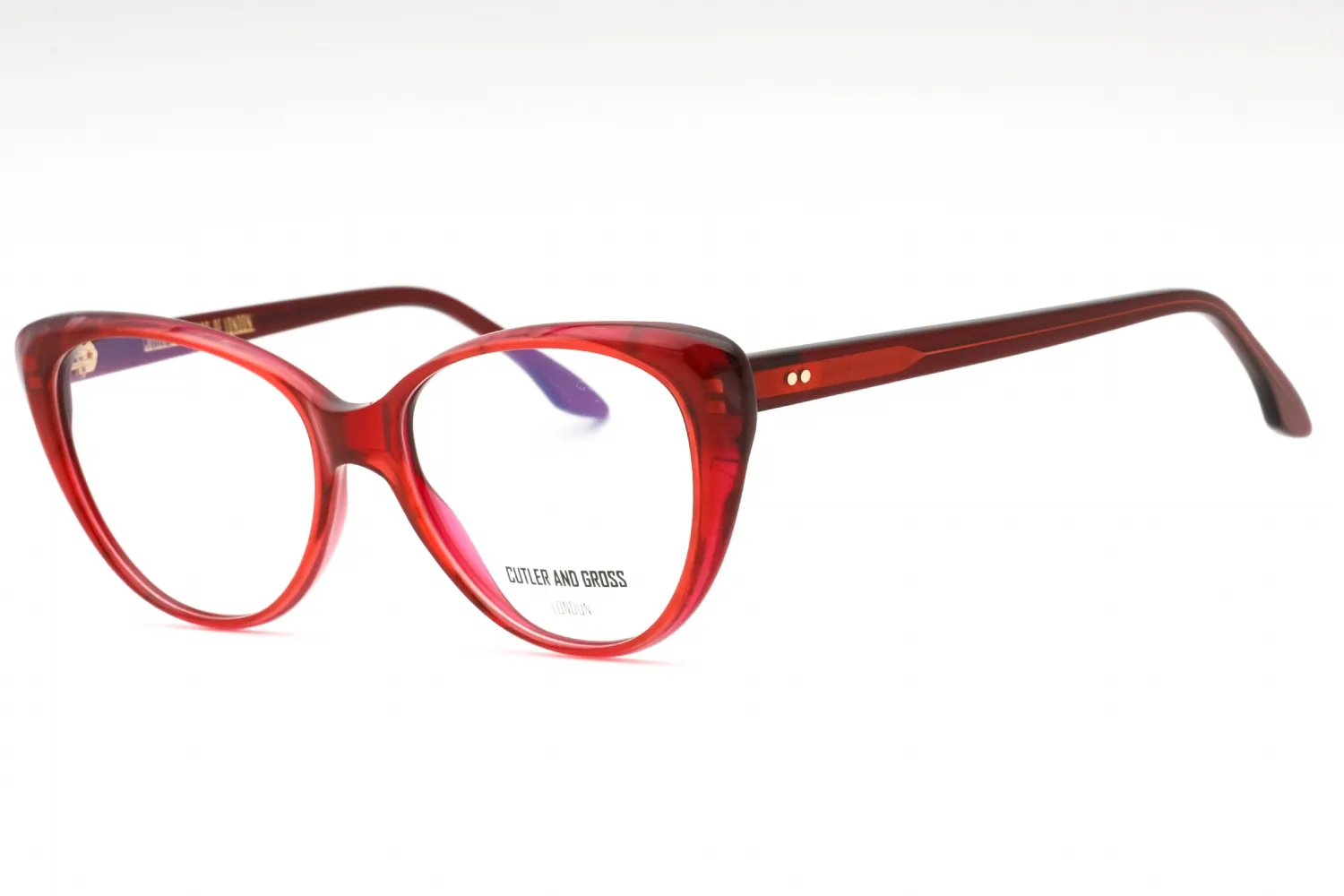 Cutler and Gross CGOP137056 004 Eyeglasses Red Mini 56mm Women