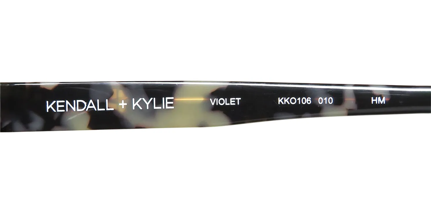 Kendall + Kylie Kko106 Violet 010 Eyeglasses Black 51mm 7