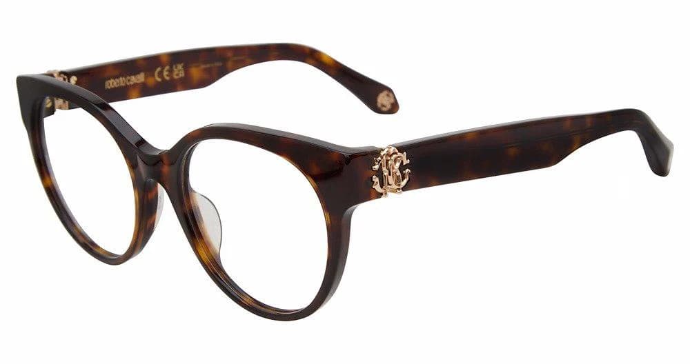 Roberto Cavalli VRC027M 0722 Eyeglasses Dark Havana 52mm Women