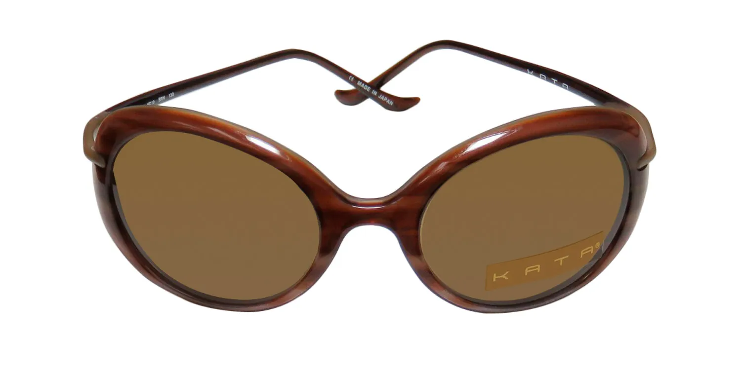 Kata Kd10 brn Sunglasses Striped Brown 52mm 2