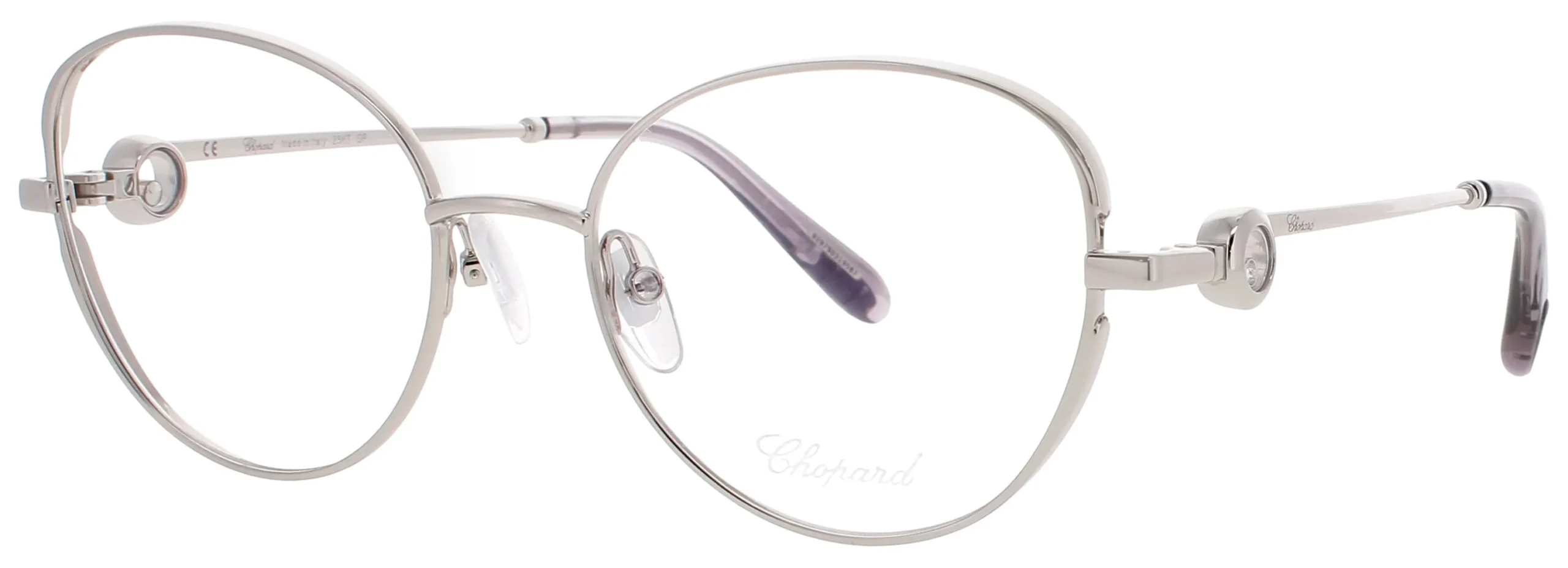 Chopard VCHF16S 579Y Eyeglasses Silver 53mm Women