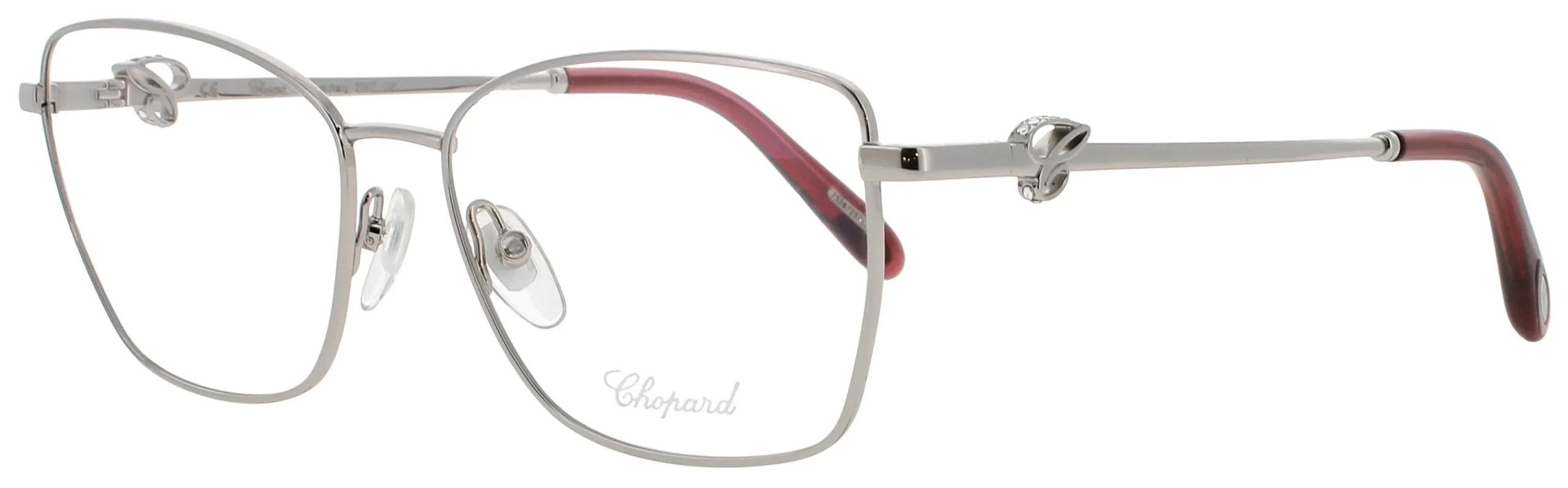 Chopard VCHF50S 0579 Eyeglasses Silver 55mm Women