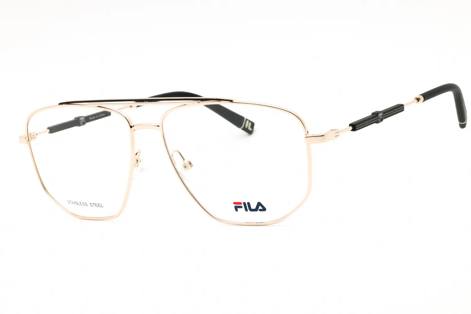 Fila VFI114V 0302 Eyeglasses Shiny Rose Gold 57mm Men