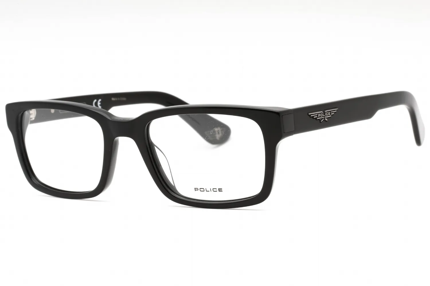 Police VPLE36 0700 Eyeglasses Black 52mm Men