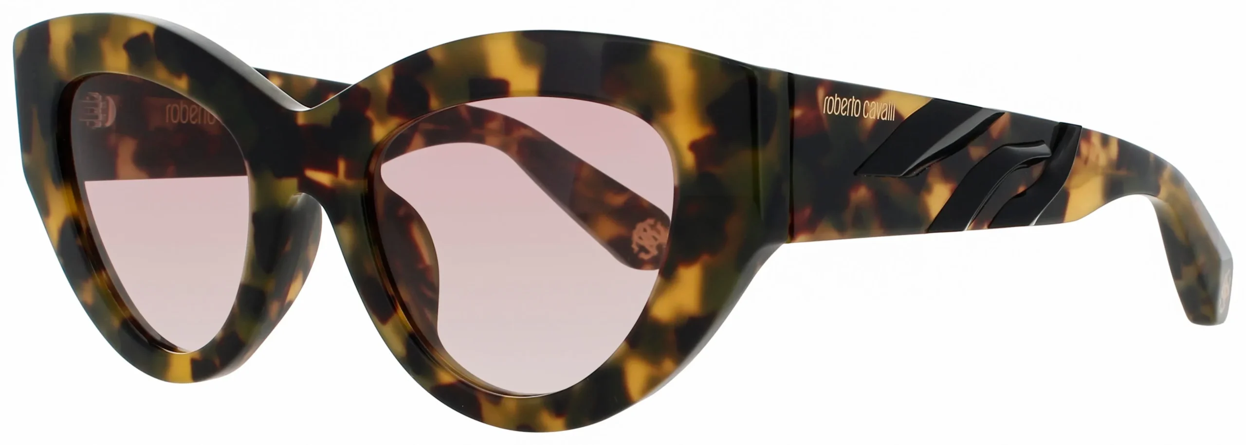 Roberto Cavalli SRC009M 0AGG Sunglasses Vintage Havana 51mm Women