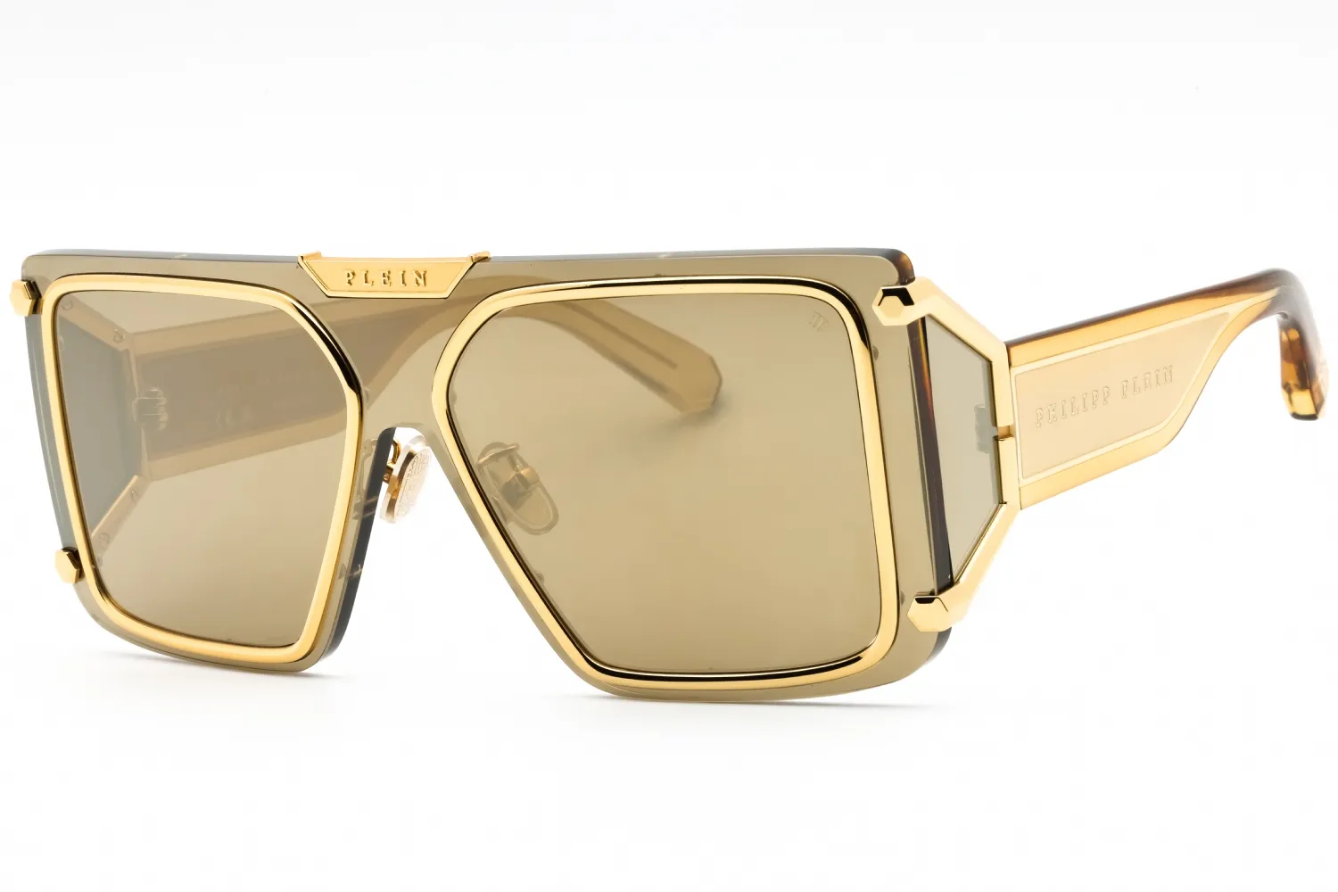 Philipp Plein SPP096M 400G Sunglasses Gold 99mm Unisex