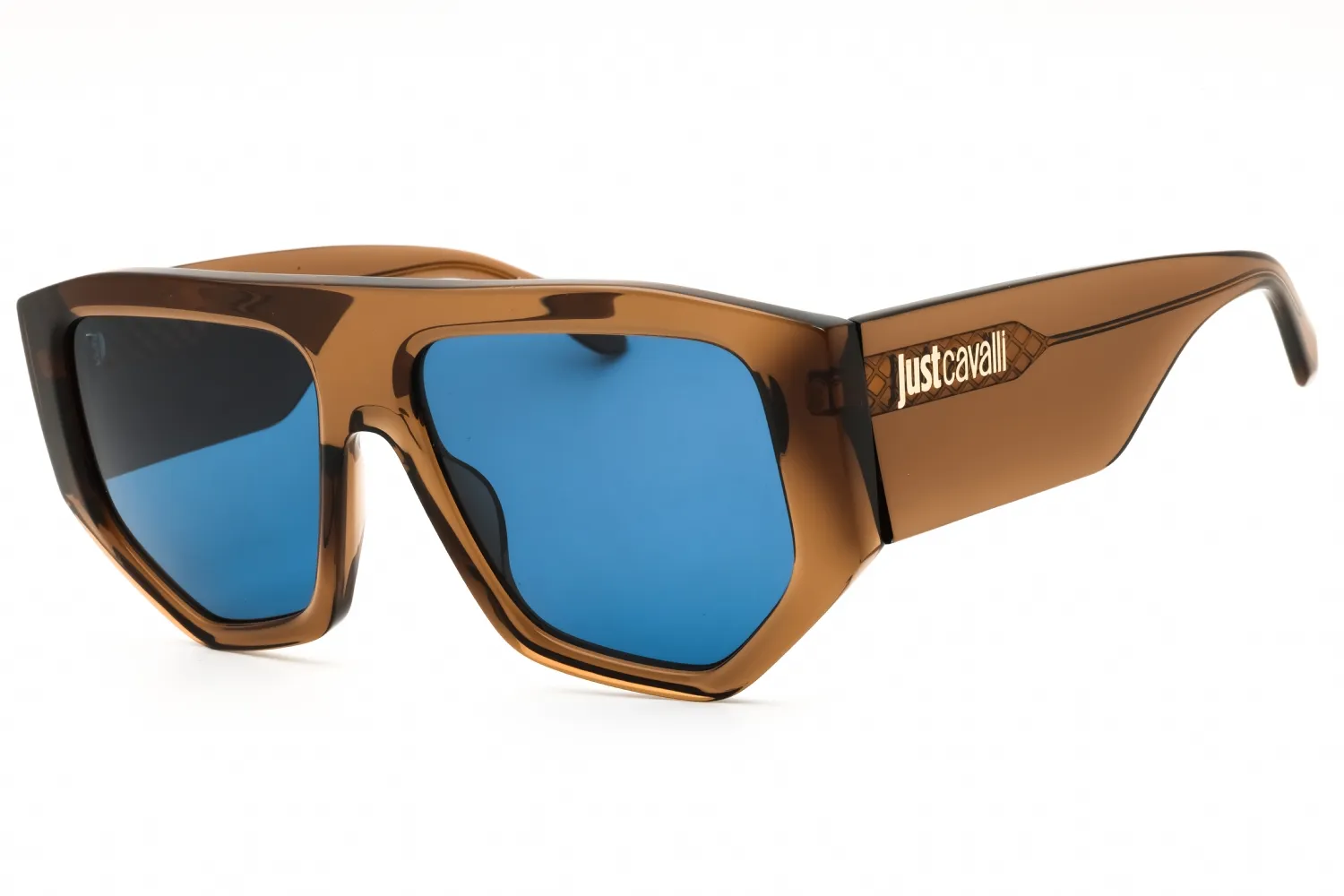 Just Cavalli SJC097 0805 Sunglasses Transparent Light Brown 58mm Unisex