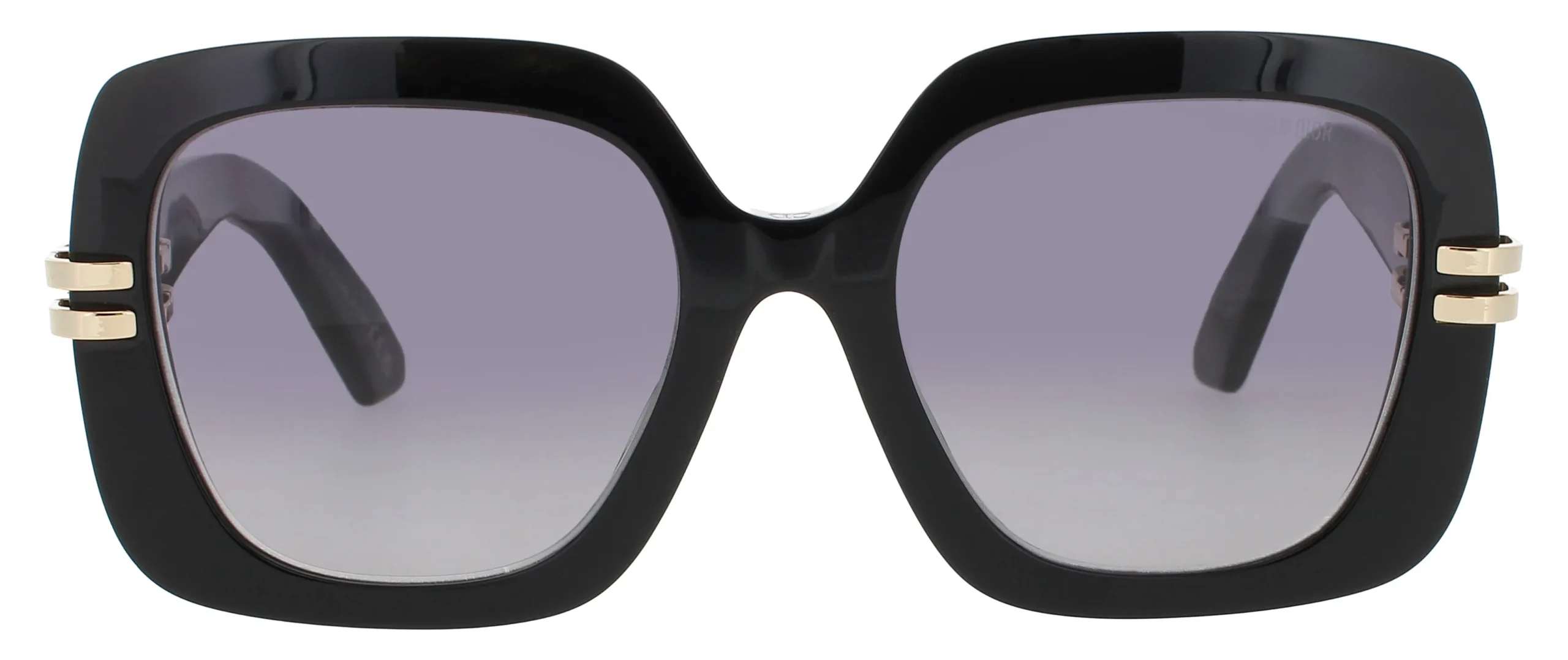 Dior CD40154F 01B Sunglasses Shiny Black 55mm Women 2