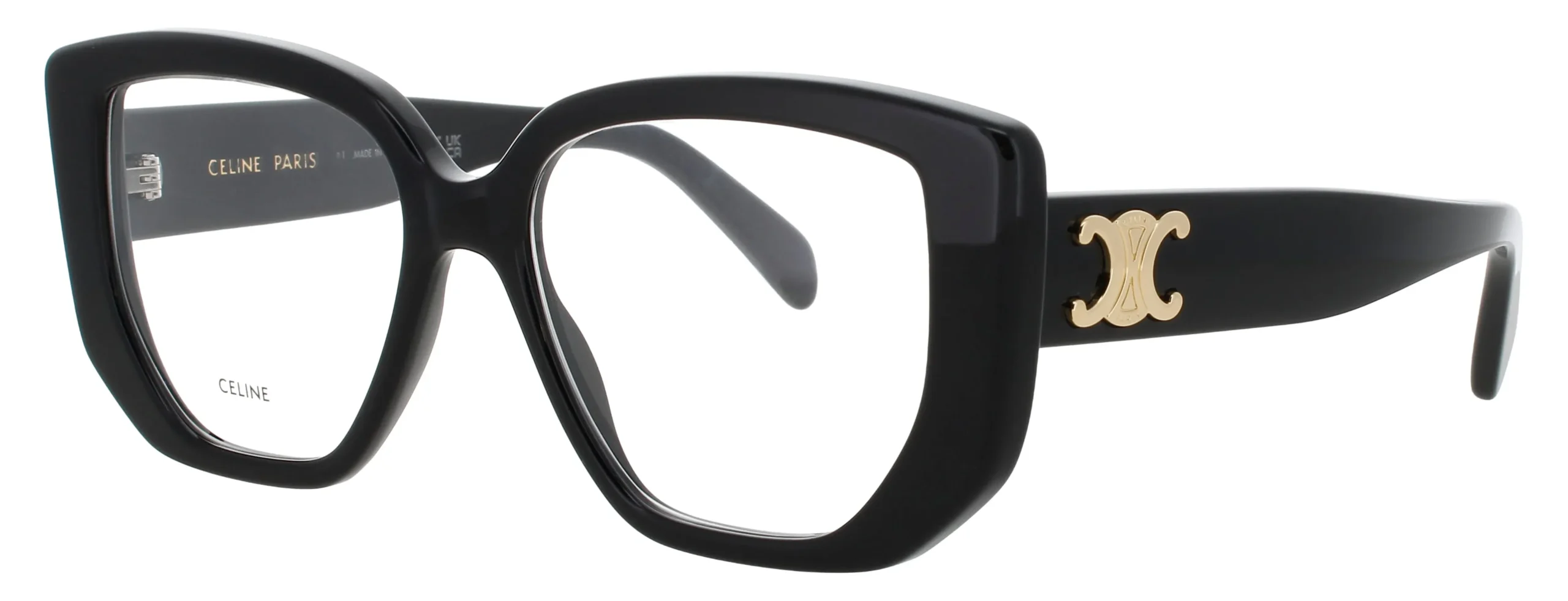 Celine CL50146I 001 Eyeglasses Shiny Black 53mm Women
