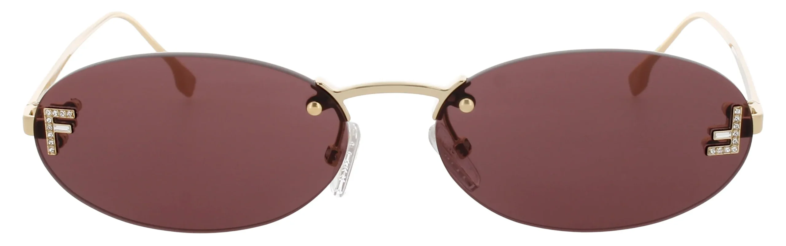 Fendi FE4075US 30Y Sunglasses Gold 54mm Women 2