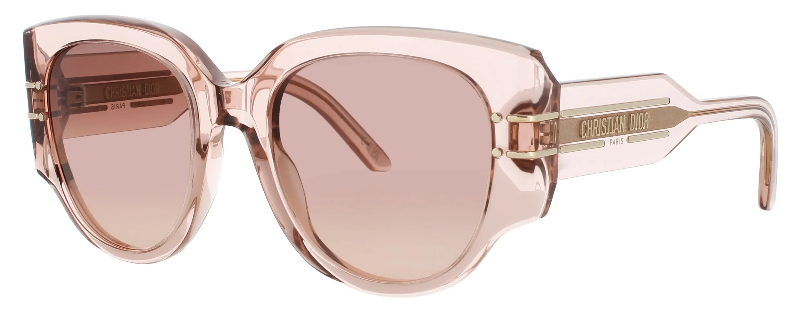 Dior CD40187I 72K Sunglasses Shiny Pink 53mm Women