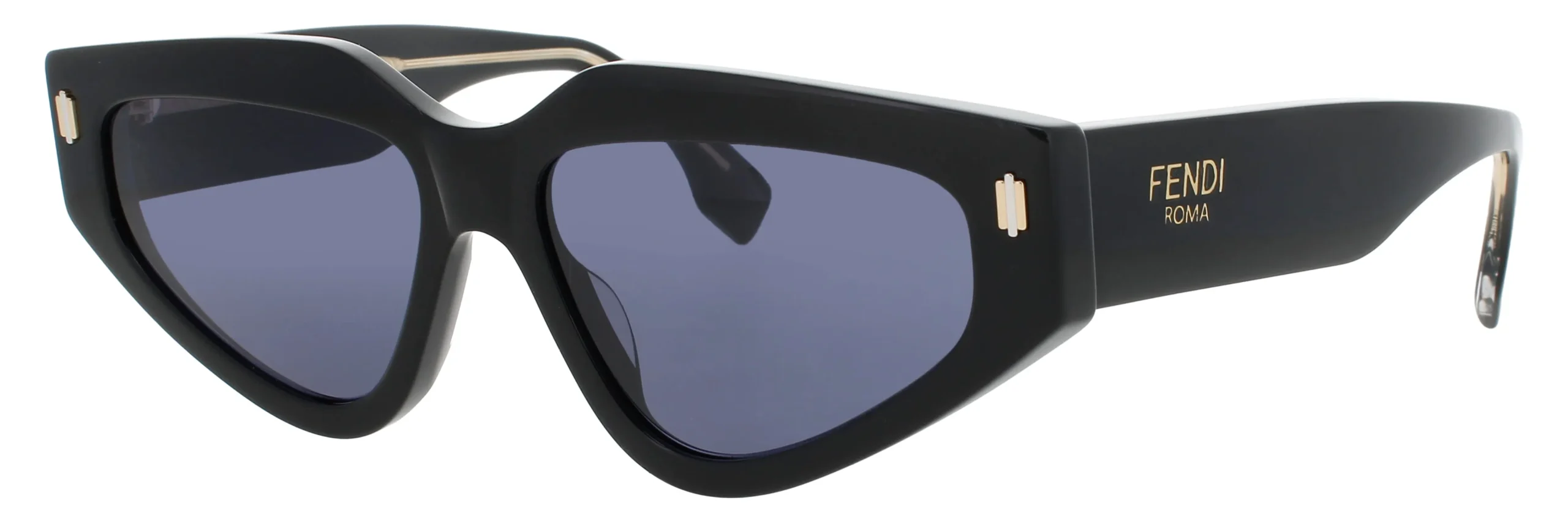 Fendi FE40163U 01V Sunglasses Shiny Black 54mm Women