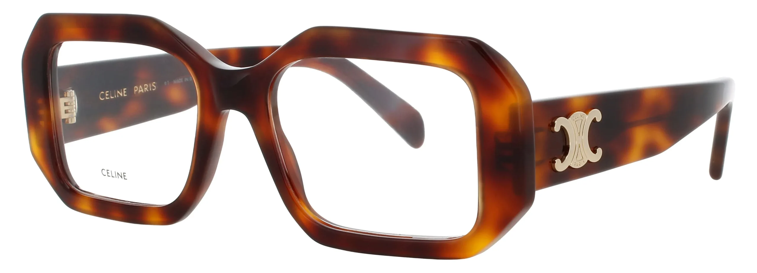 Celine CL50155I 053 Eyeglasses Blonde Havana 53mm Men