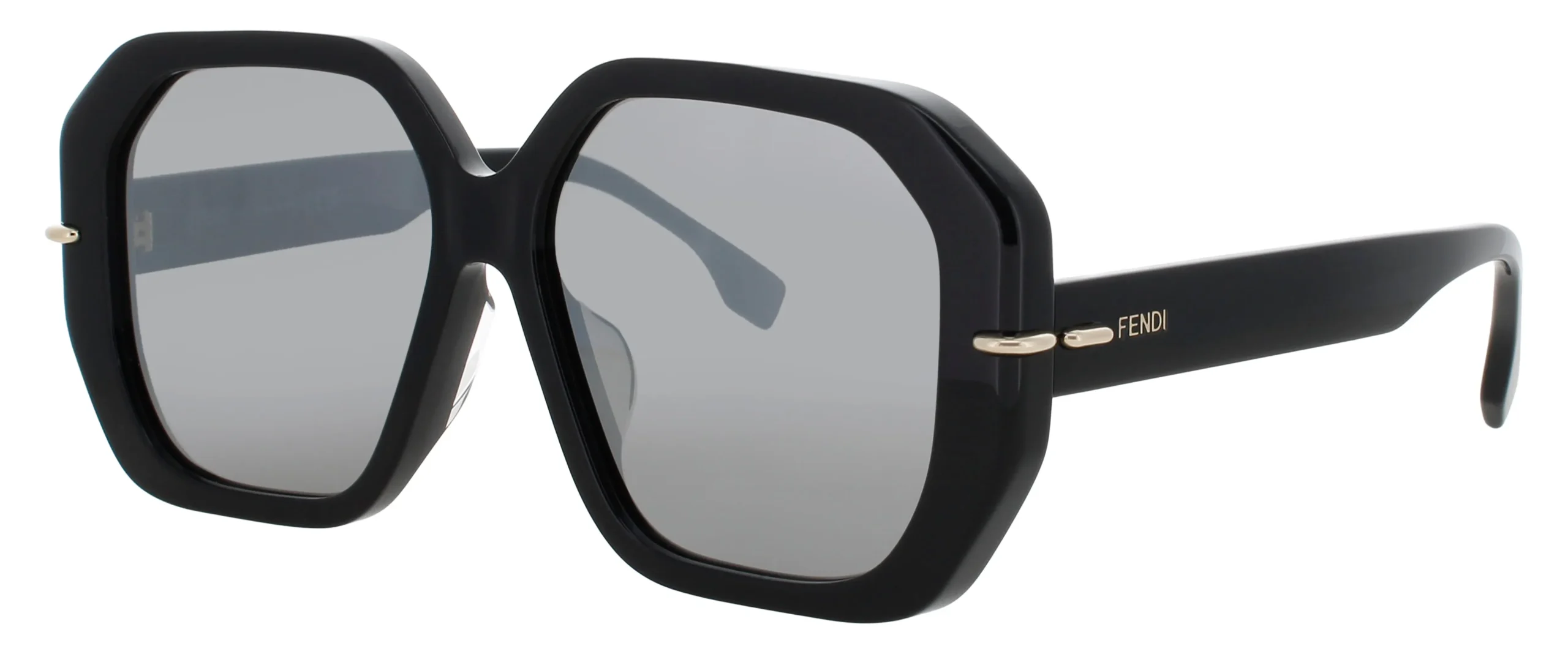 Fendi FE40173F 01C Sunglasses Shiny Black 56mm Women