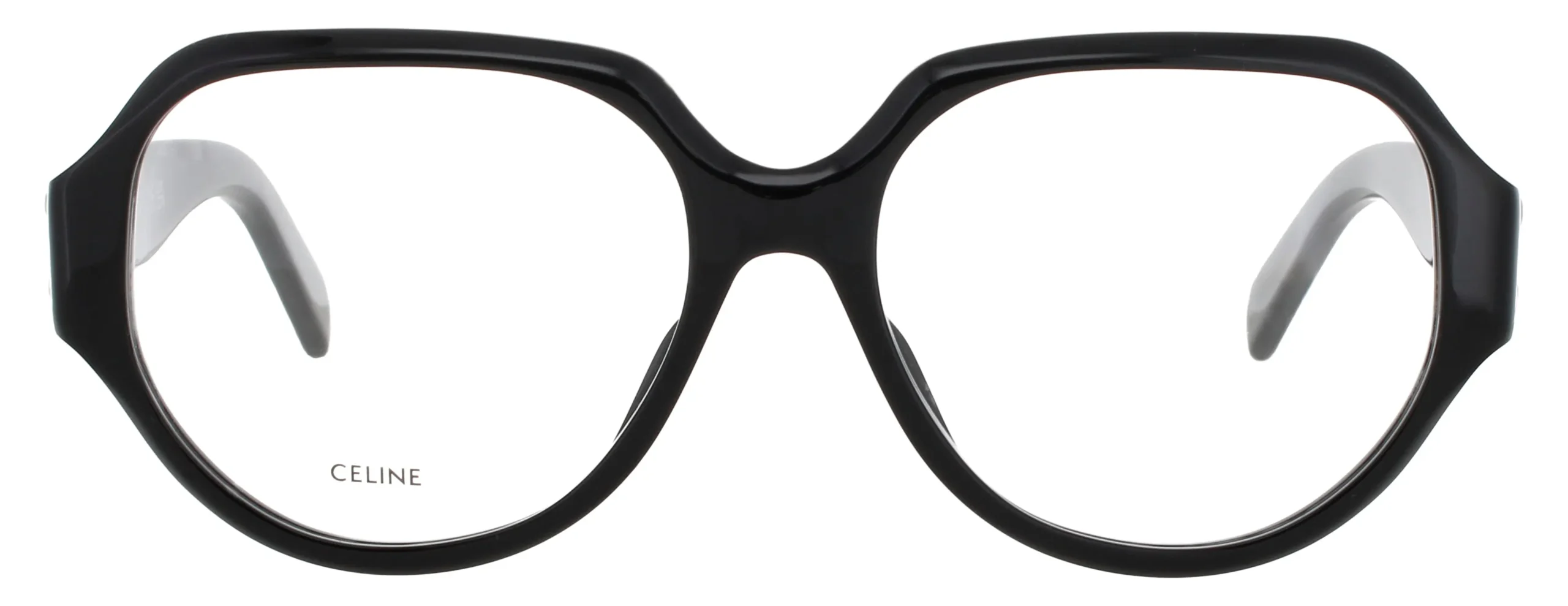 Celine CL50165I 001 Eyeglasses Shiny Black 55mm Men 2