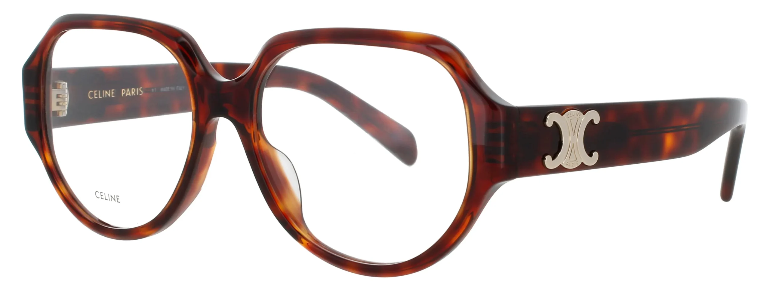 Celine CL50165I 052 Eyeglasses Dark Havana 55mm Men